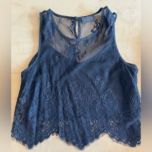 Anthropologie/ASTR lace black tank. Worn once to Vegas!
